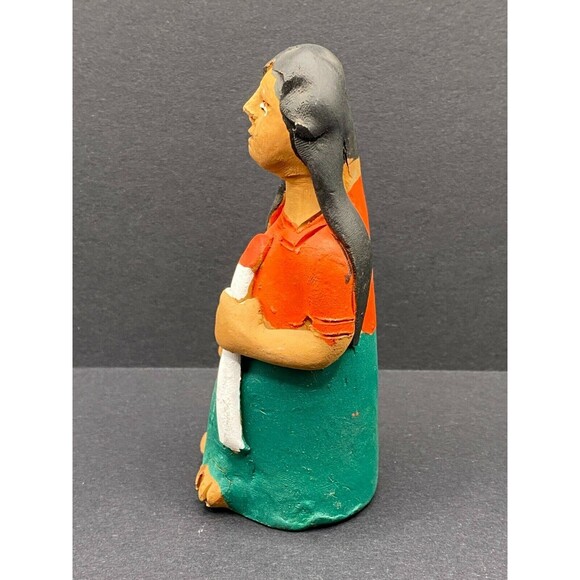 Vintage Dia De Los Muertos Muneca Red Josefina Aguilar Family - Free Shipping - Picture 3 of 5